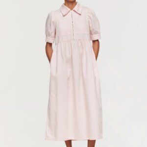 Aligne Gabriella Short Sleeve Denim Light Pink Dress 12